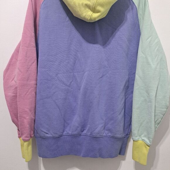 Teddy Fresh Pastel Hoodie Logo Patch Retro Y2K Sweater XS Multi- Color - Picture 15 of 16